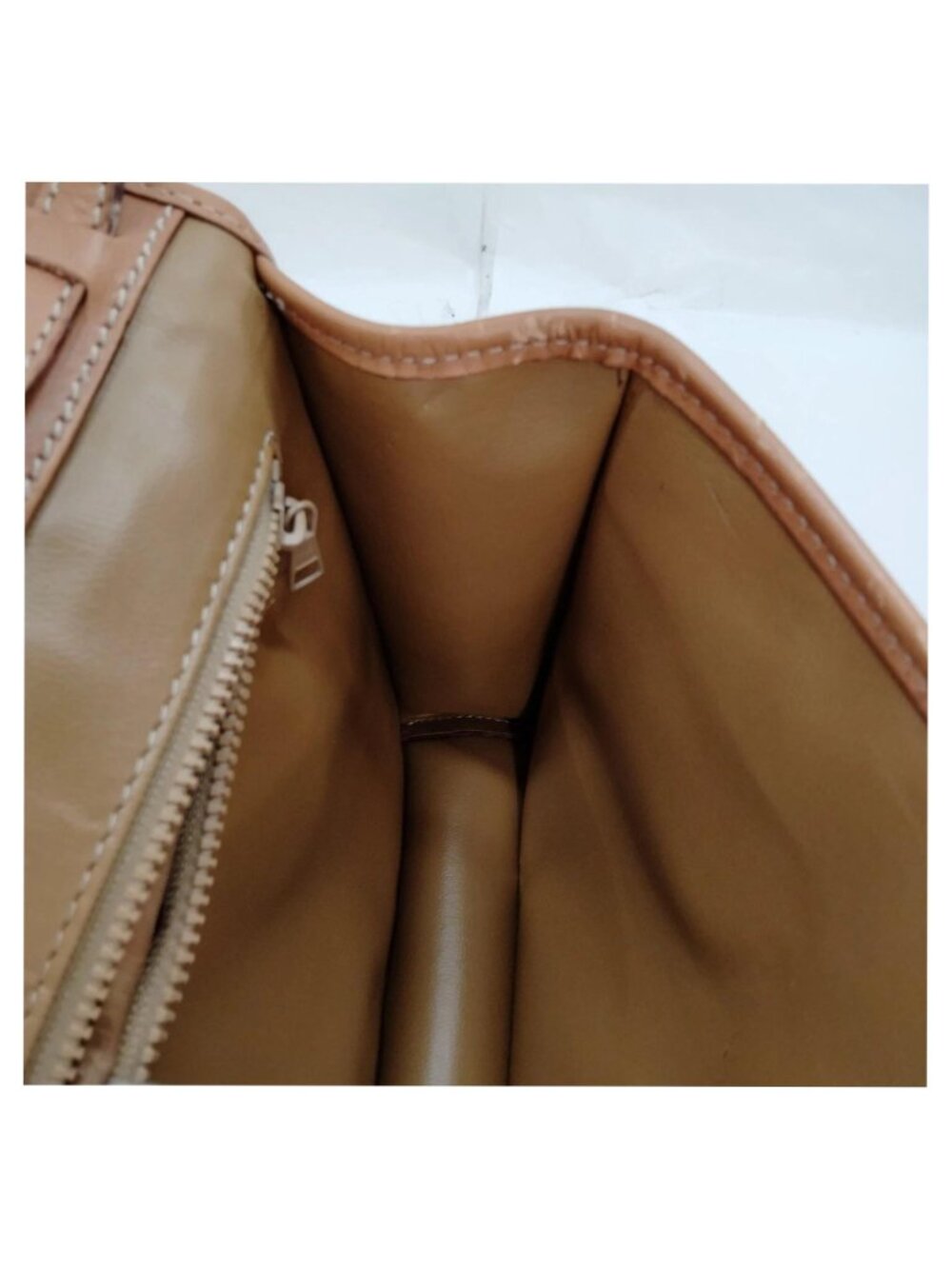 Authentic Vintage Celine Macadam Envelope Crossbody Bag Brown PVC Leather Trim - Picture 14 of 16